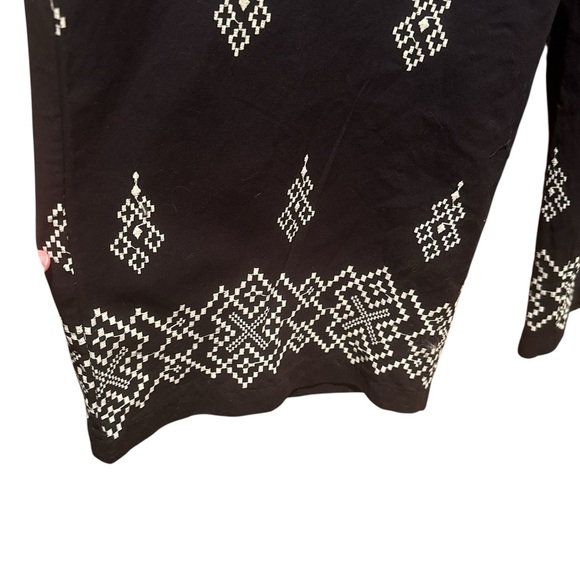 Adrianna Papell
Embroidered Wide Leg Trousers, Black/Cream - Picture 7 of 14